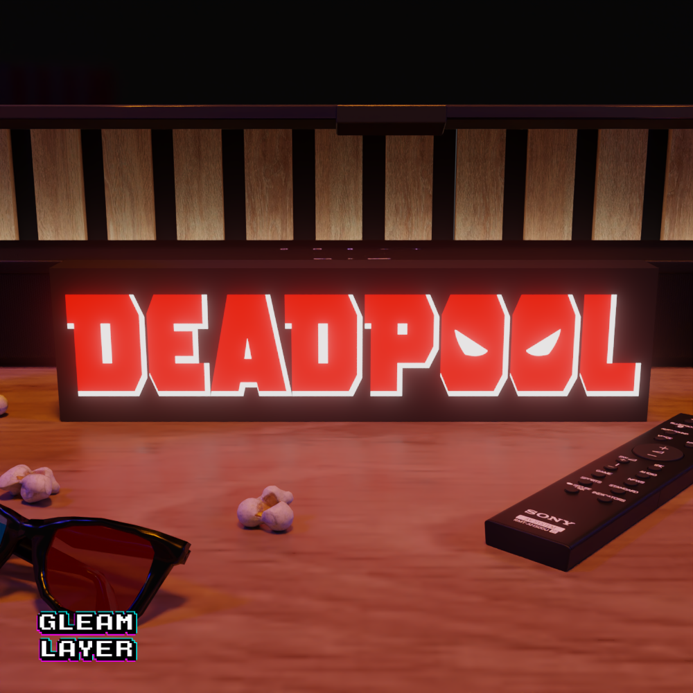 Deadpool Movie Led Light Sign
