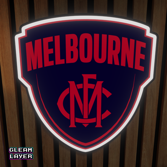 Melbourne Demons AFL Logo LED RGB Wall Display Light Sign