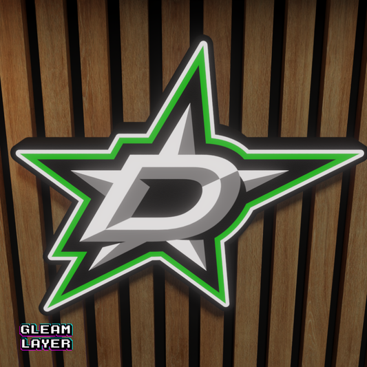 Dallas Stars Led Light Box NHL Sports Bar Light Display Wall Sign