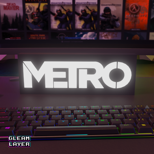 Metro Led Gaming RGB Light Sign
