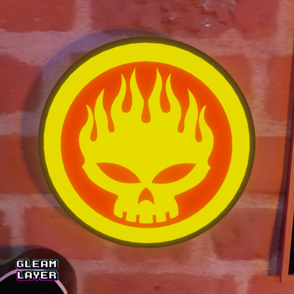 The Offspring Conspiracy of One Skull Band Led RGB Light Sign