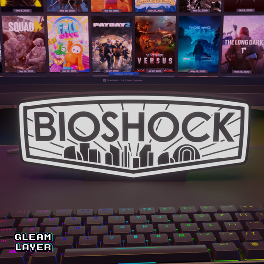 Bioshock Gaming Lightbox Led Light Sign