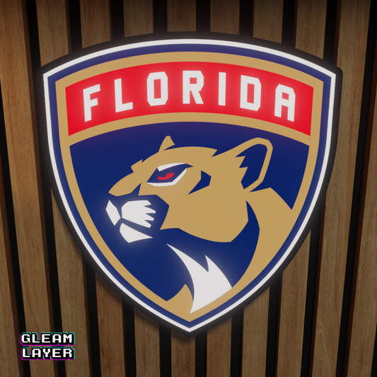 Florida Panthers Led Light Box NHL Sports Bar Light Display Wall Sign