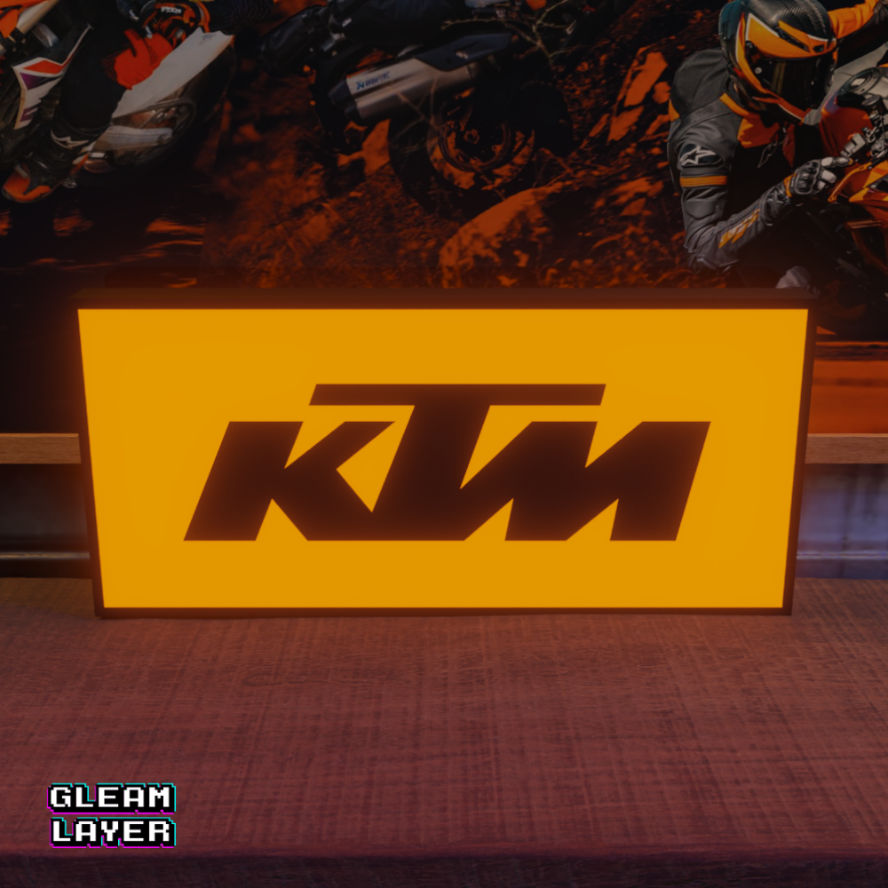 KTM Motorcycles Logo Led RGB Light Sign