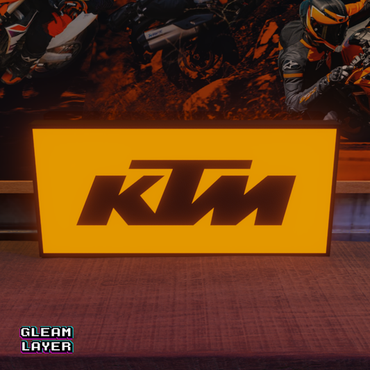 KTM Motorcycles Logo Led RGB Light Sign
