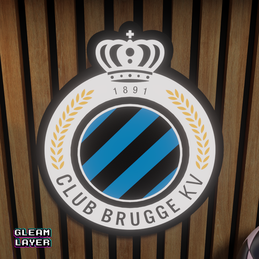 Club Brugge KV Logo Led RGB Wall Display Light Sign