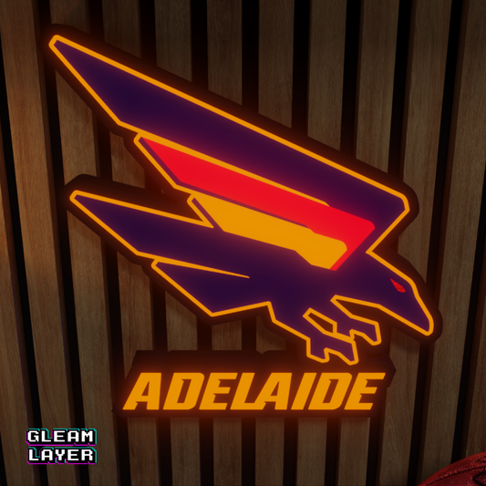 Adelaide Crows AFL Logo LED RGB Wall Display Light Sign