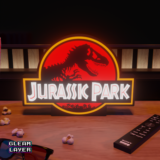 Jurassic Park Movie Led Lightbox Rgb Light Sign