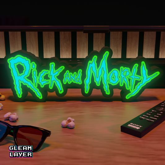 Rick and Morty Led Lightbox Rgb Light Sign