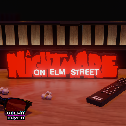 A Nightmare on Elm Street Horror Movie Led Light Sign