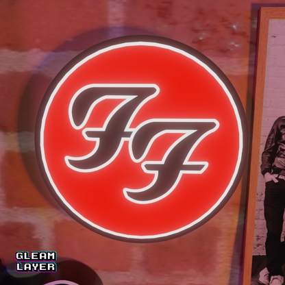 Foo Fighters Led RGB Light Wall Sign