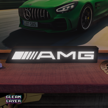Mercedes AMG LED Leuchtkasten RGB Lichtschild