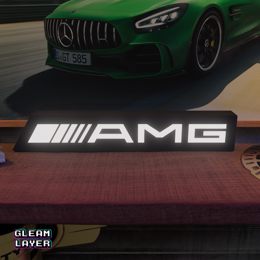 Mercedes AMG LED Leuchtkasten RGB Lichtschild