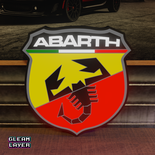 Abarth Led RGB Light Sign