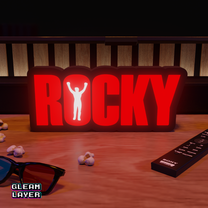 Rocky Balboa Film LED-Lichtschild