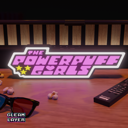 Powerpuff Led Lightbox Rgb Light Sign