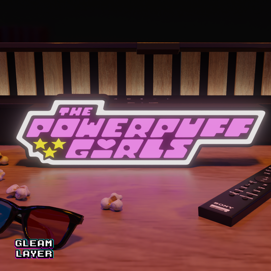 Powerpuff Led Lightbox Rgb Light Sign