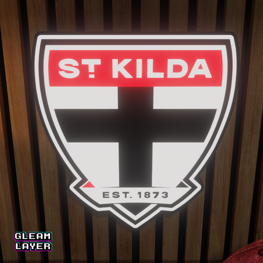 St Kilda Saints AFL Logo LED RGB Wall Display Light Sign