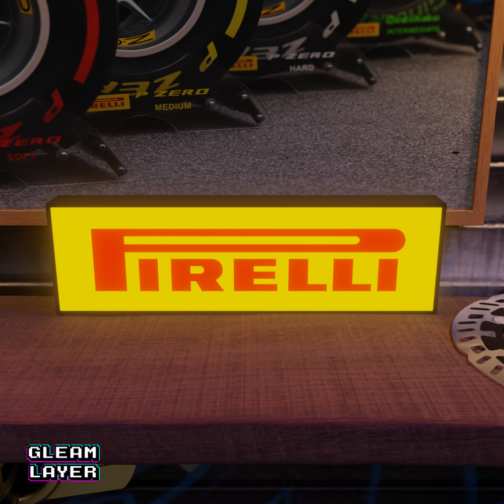 Pirelli Led Lightbox Rgb Light Sign