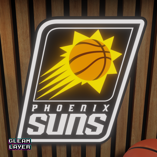 Phoenix Suns Led Light Box NBA Sports Bar Light Display Wall Sign