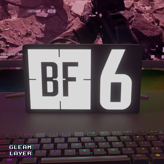 Battlefield 6 Gaming Lightbox Led Light Sign