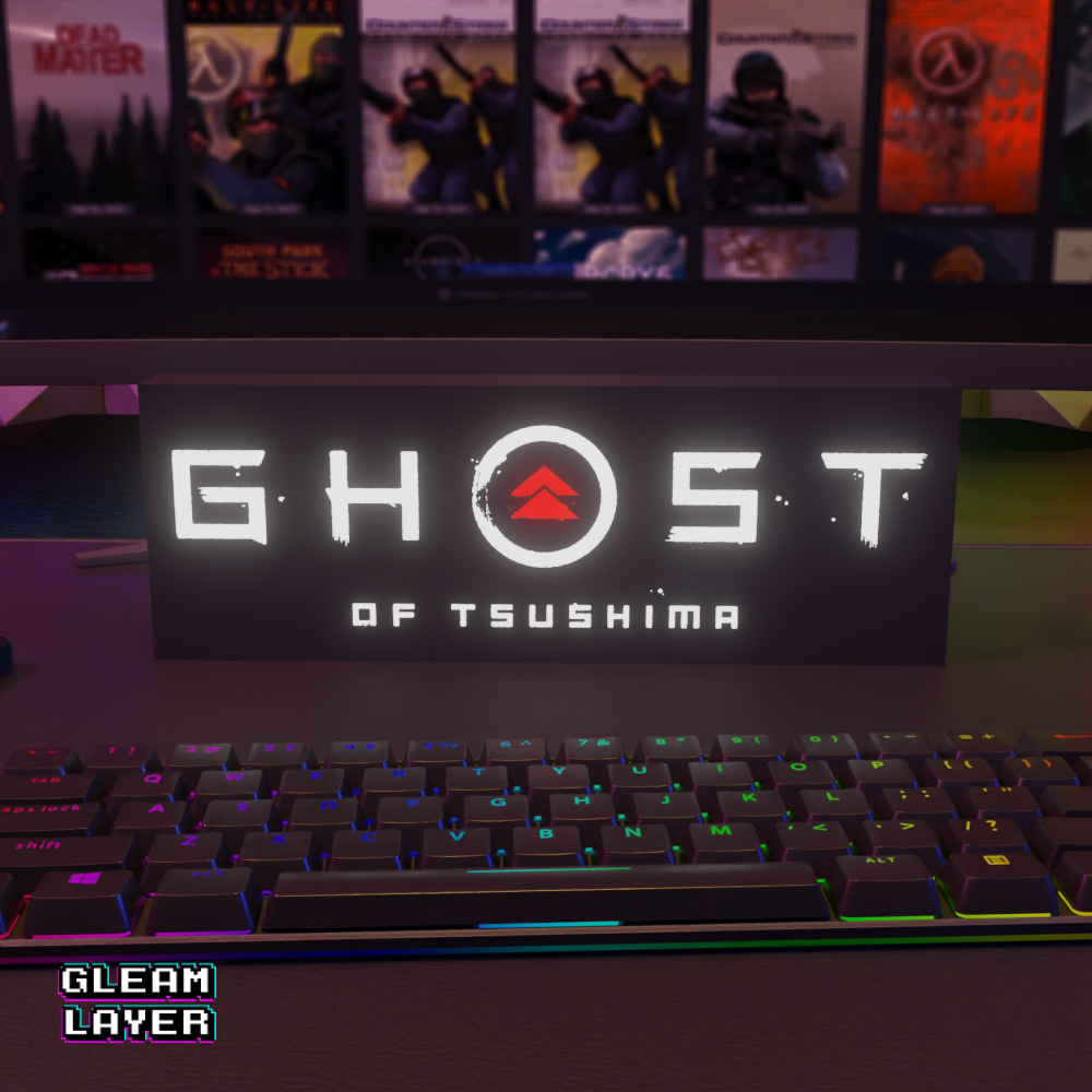 Ghost of Tsushima Led Gaming Light Sign