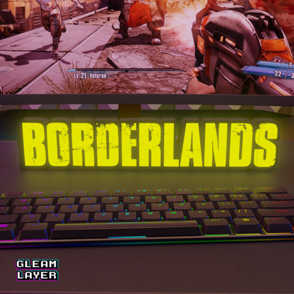 Borderlands Gaming Lightbox Led Light Sign