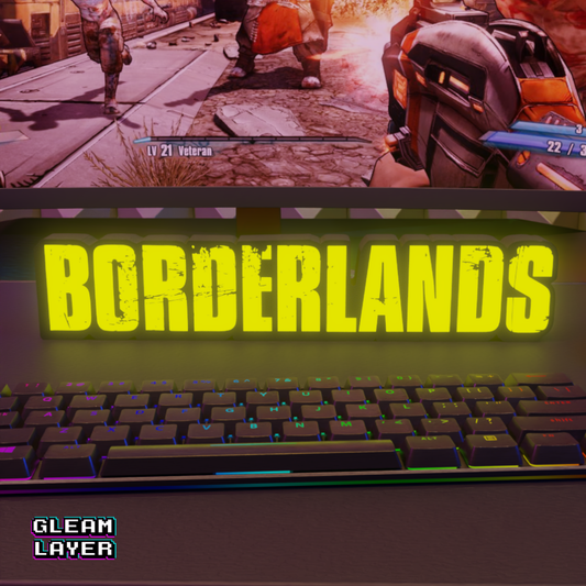 Borderlands Gaming Lightbox Led Light Sign