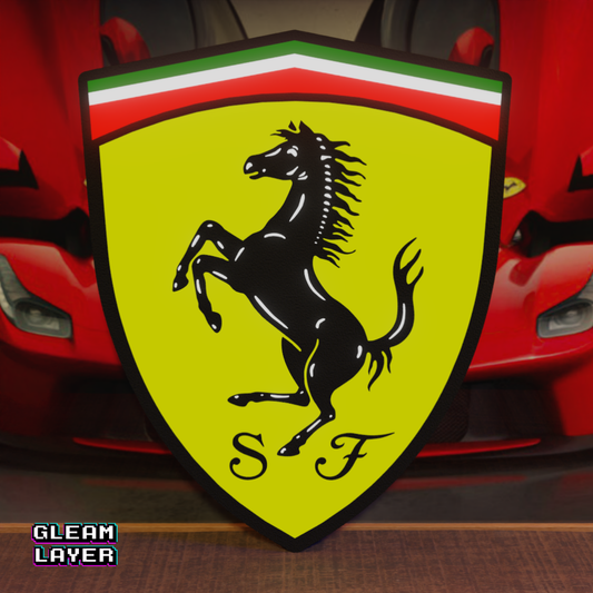 Ferrari Logo Wall Display Led RGB Light Sign