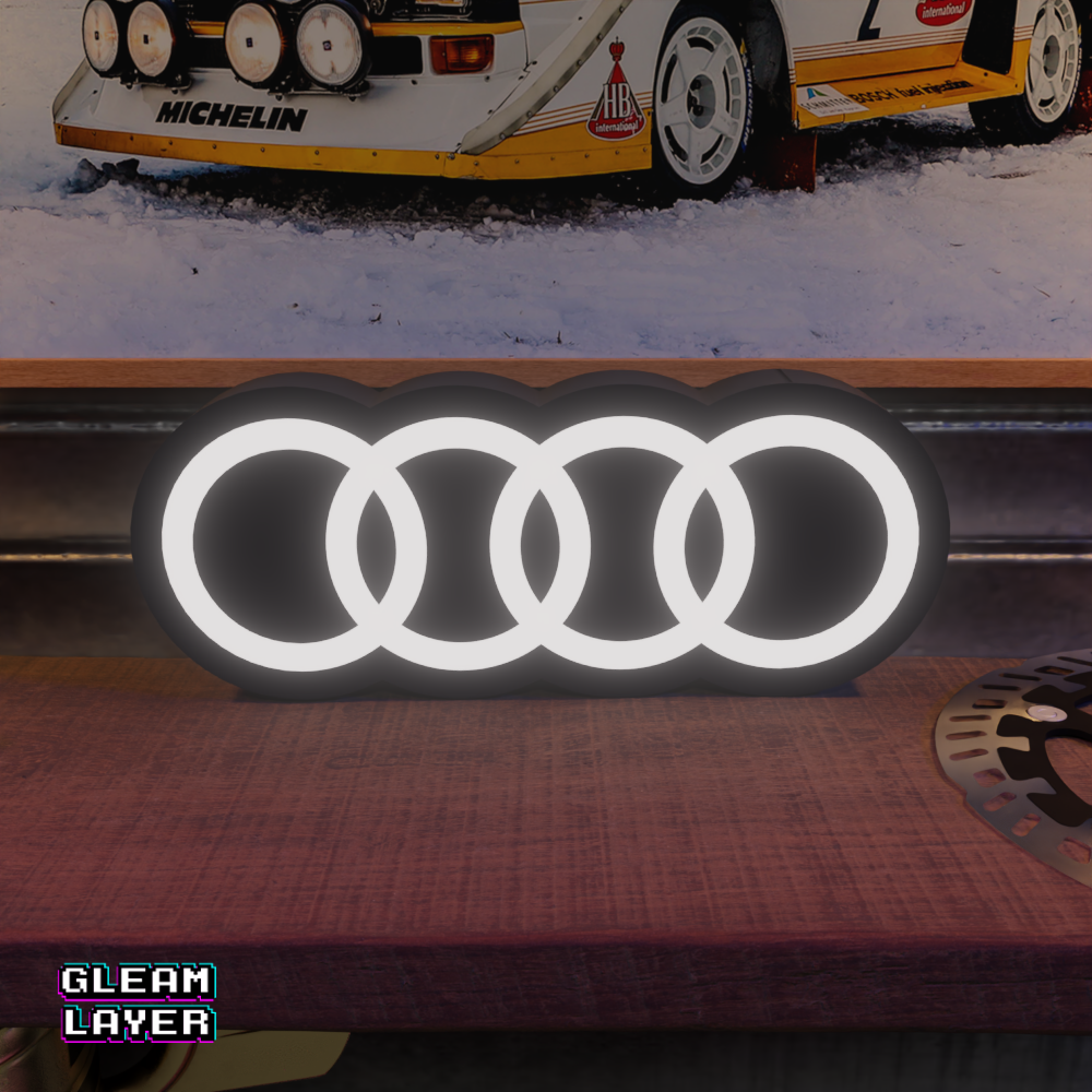 Audi Logo Led Lightbox Rgb Light Sign