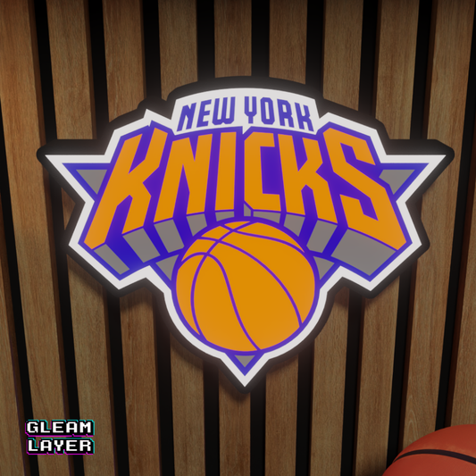 New York Knicks Led Light Box NBA Sports Bar Light Display Wall Sign