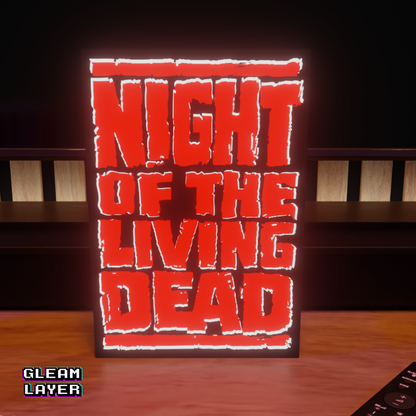 Night of the Living Dead Movie Led Light Sign