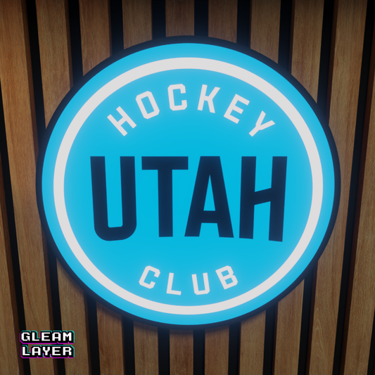Utah Hockey Club Led Light Box NHL Sports Bar Light Display Wall Sign