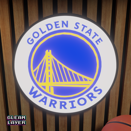 Golden State Warriors  Led Light Box NBA Sports Bar Light Display Wall Sign
