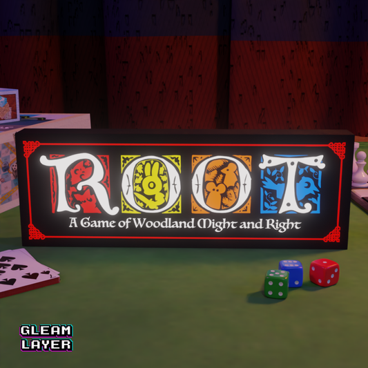 Root Board Game Led Light RGB Sign