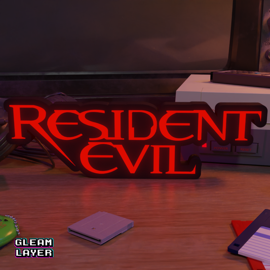 Resident Evil Classic Led Retro Logo Gaming Light Sign