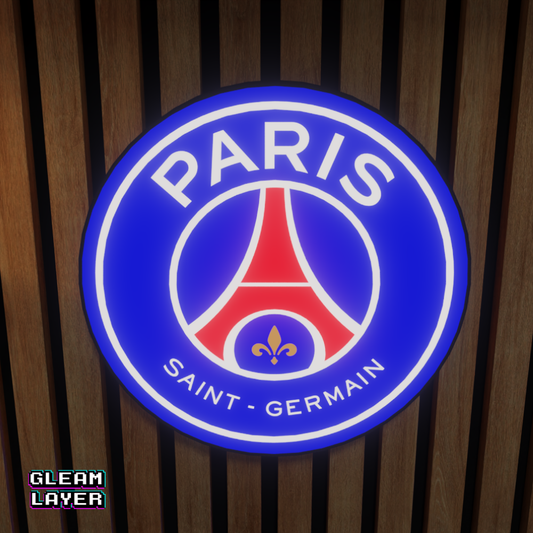 Paris Saint-Germain FC Logo Led RGB Wall Display Light Sign