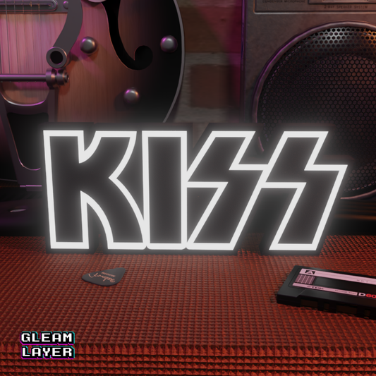 Kiss Band Logo Led RGB Light Sign