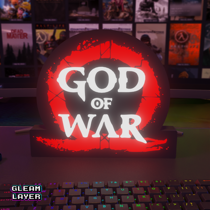 God of War Logo Led Gaming RGB Light Sign