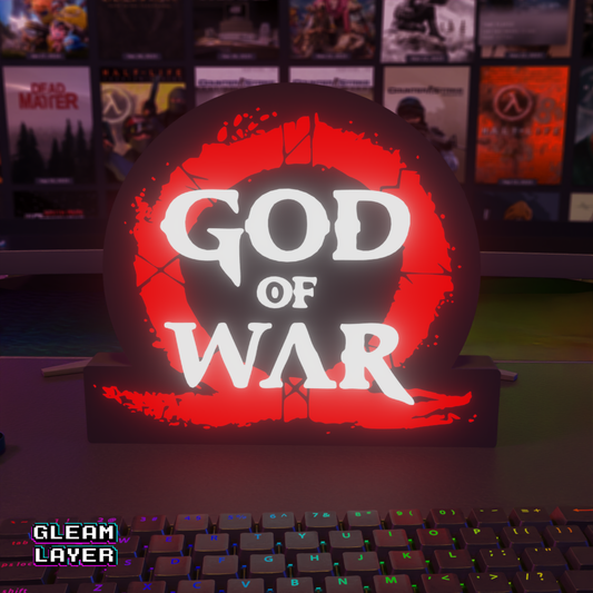 God of War Logo Led Gaming RGB Light Sign