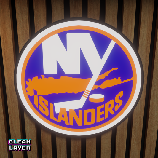 New York Islanders Led Light Box NHL Sports Bar Light Display Wall Sign