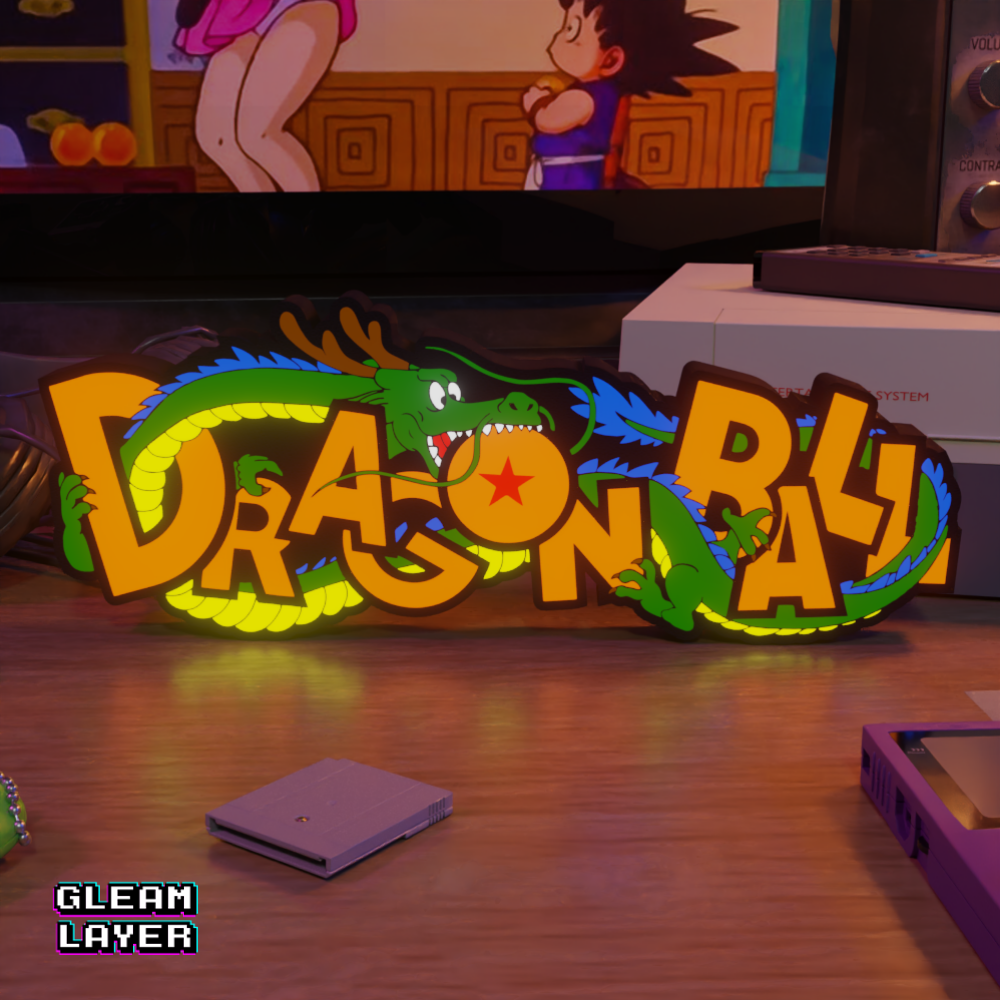 Dragon Ball Shenron Dragon Anime Logo Led Light Sign
