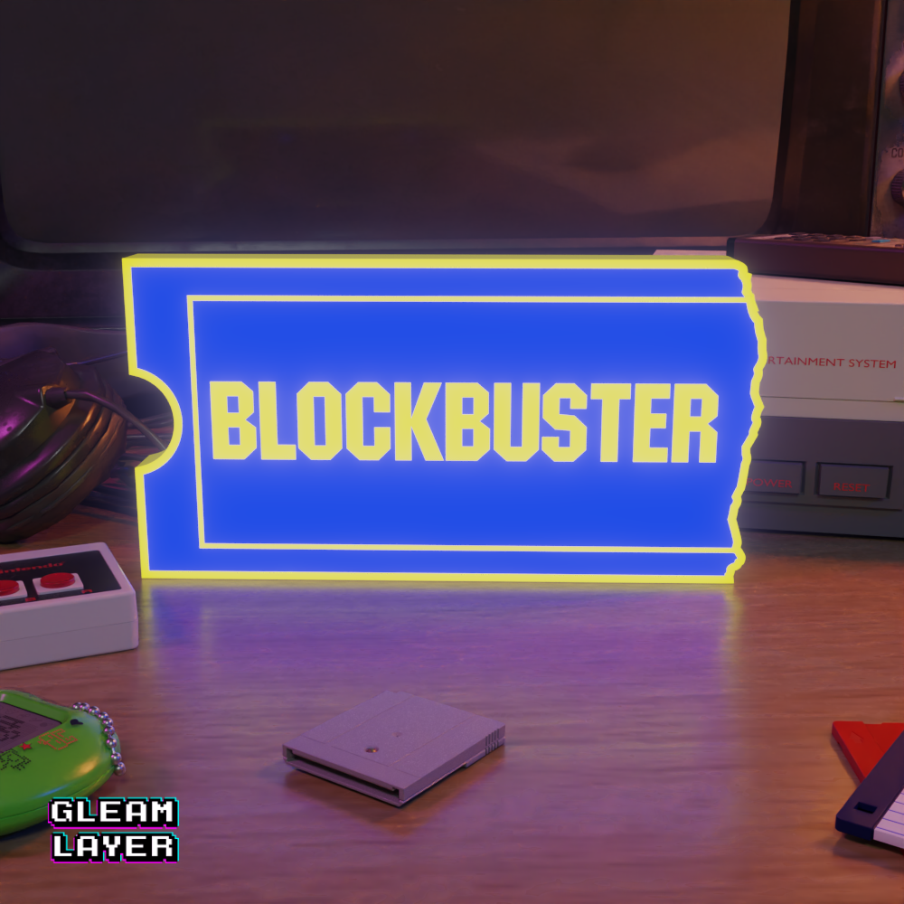 Blockbuster Video Store Logo Led RGB Light Sign