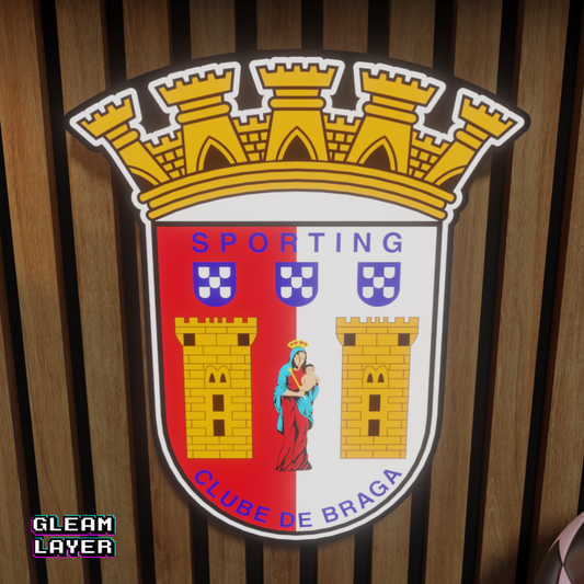 SC Braga Logo Led RGB Wall Display Light Sign