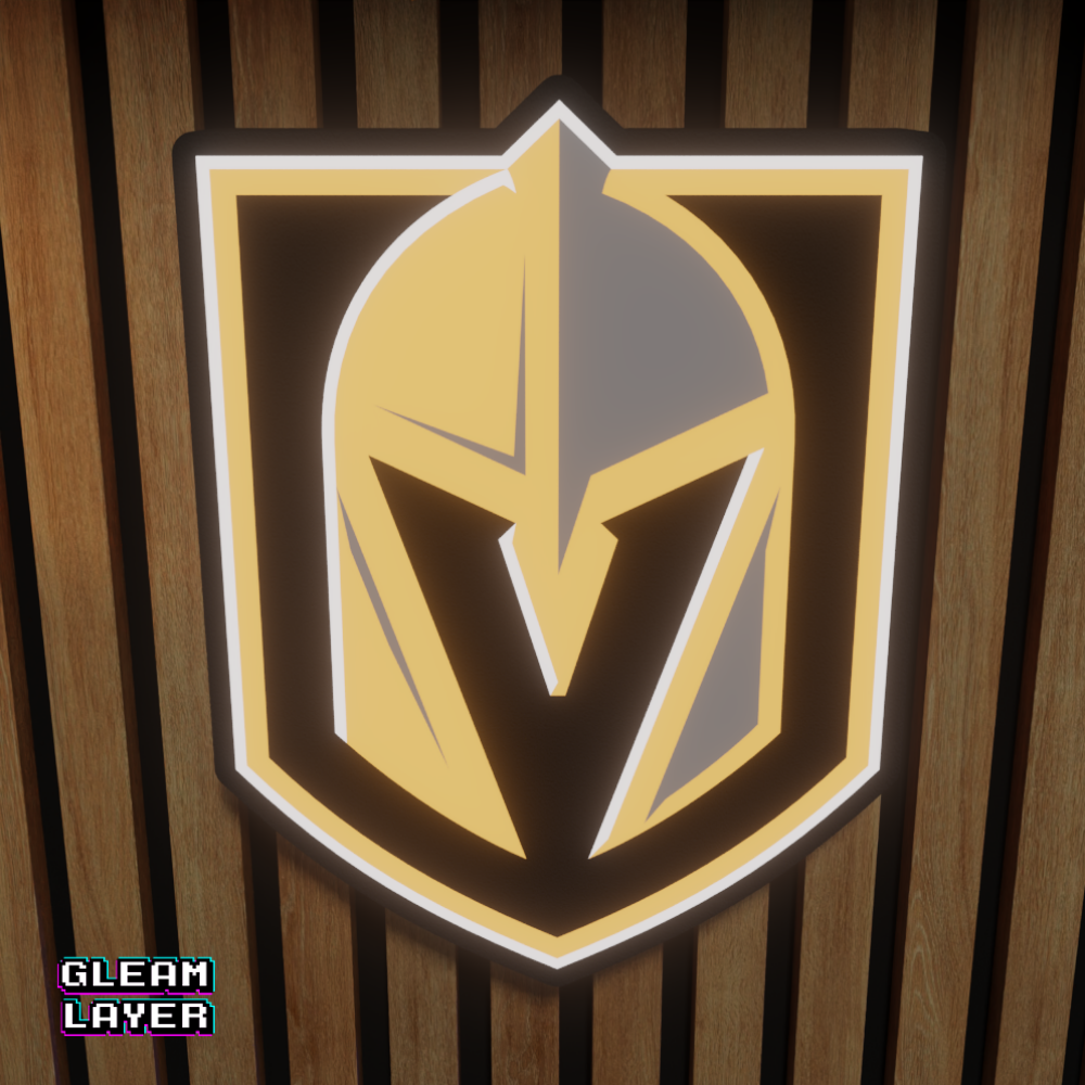 Vegas Golden Knights Led Light Box NHL Sports Bar Light Display Wall Sign