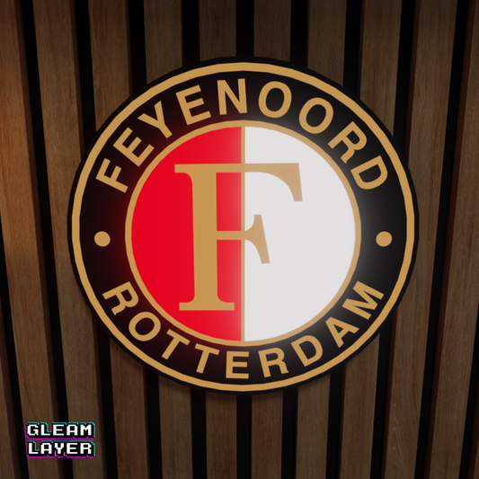 Feyenoord Rotterdam Logo Led RGB Wall Display Light Sign