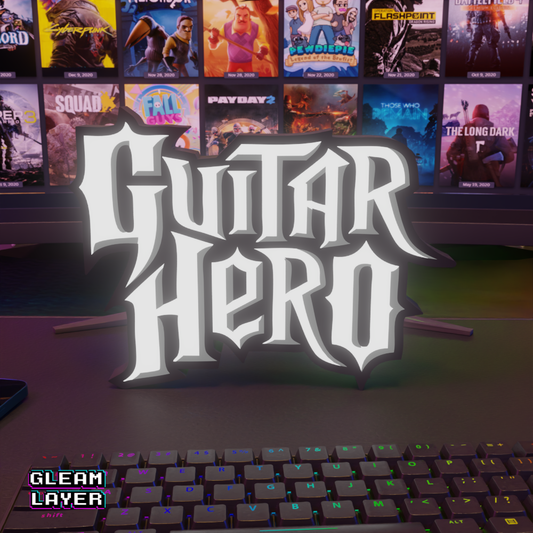 Guitar Hero Led Gaming Light Sign