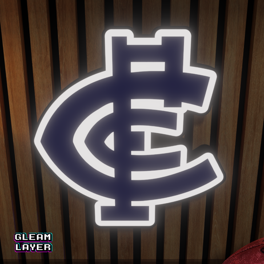Carlton Blues AFL Logo LED RGB Wall Display Light Sign