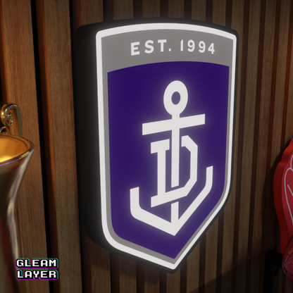 Fremantle Dockers AFL Logo LED RGB Wall Display Light Sign