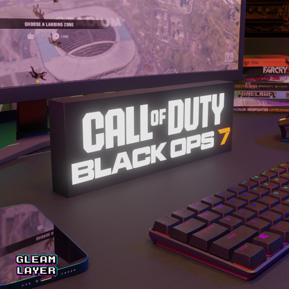 Call of Duty Black Ops 7 Led Gaming RGB Light Sign